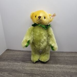 Steiff Sprout Spring Flower Teddy Bear 1997 Mohair Plush Stuffed Animal